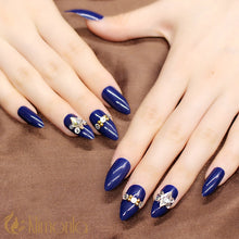 Load image into Gallery viewer, 3D Blue Press on Nails
