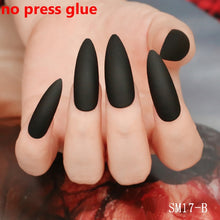 Load image into Gallery viewer, 24pcs/set Long Stiletto Artificial Nails with design
